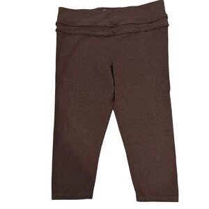 Betsey Johnson Performance Capri Leggings XL Women’s Activewear charcoal gray